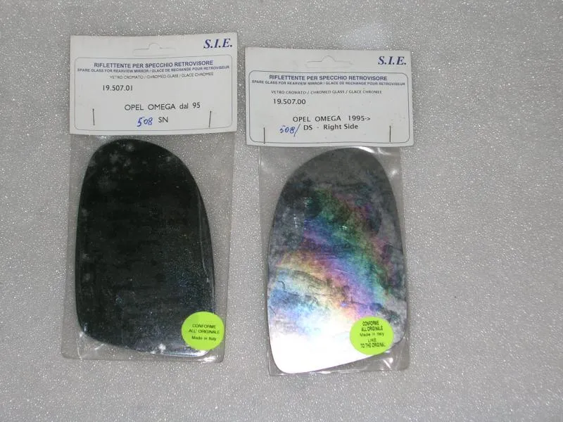 Vetrino Specchio Retrovisore Dx e Sx Opel Omega
