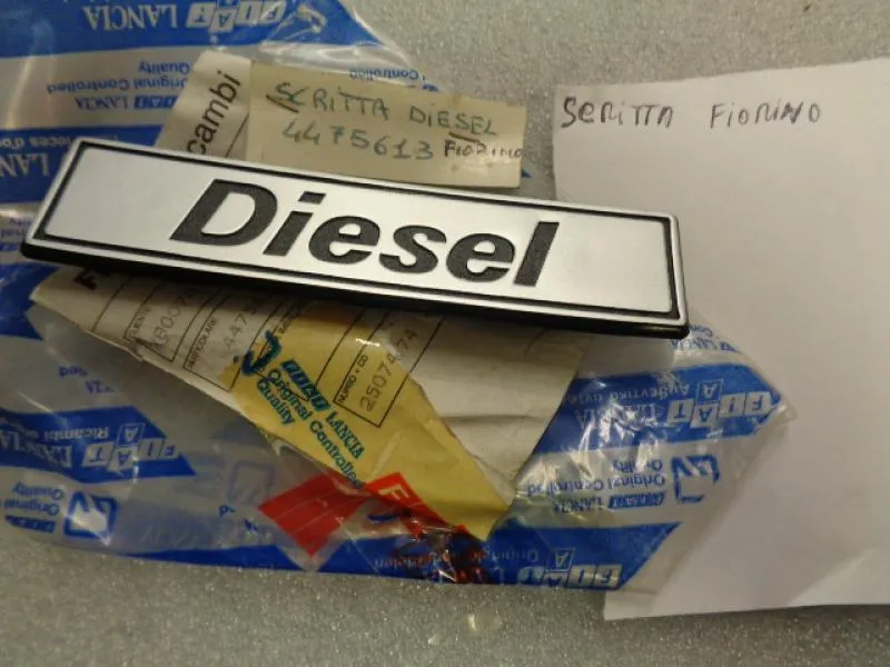 Scritta Laterale Diesel  Per Fiat 127 Fiorino