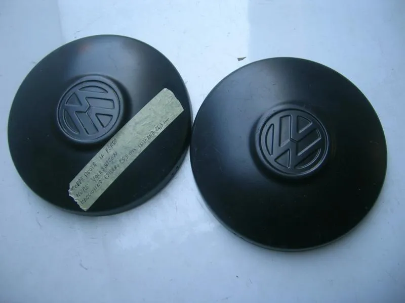Coppe Ruota In Ferro (Nere) Volkswagen Maggiolino Esterno 25,5Cm  Interno 24,3Cm