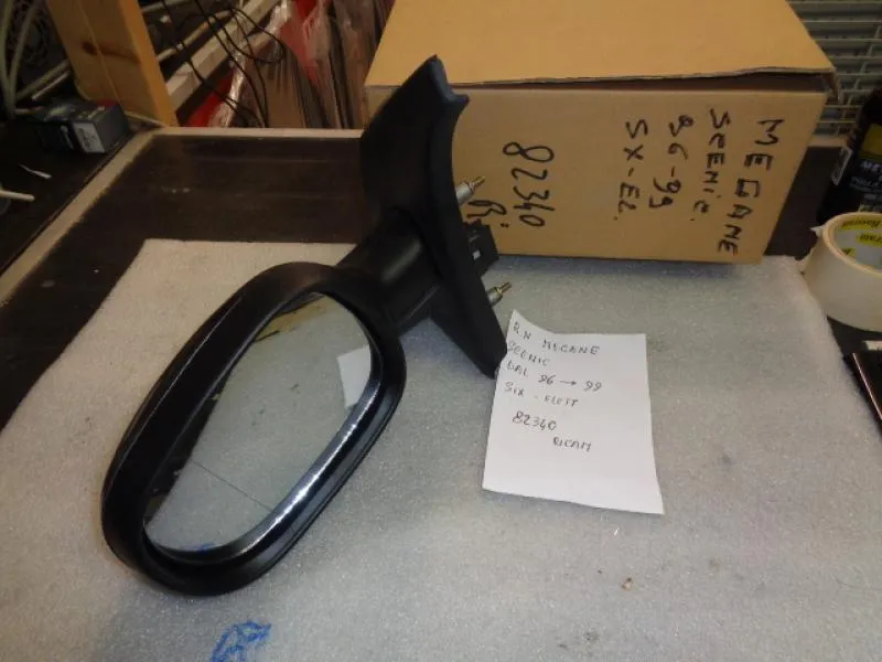 Specchio Retrovisore Sinistro Elettrico Termico Nero Renault Megane 1996-1999