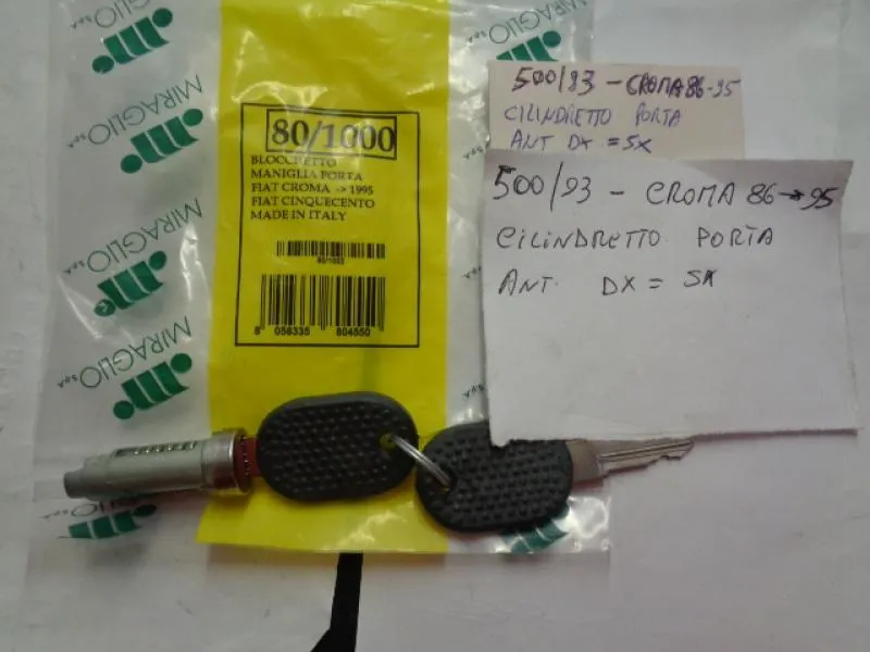 Cilindretto Porta Anteriore Destro = Sinistro Fiat Cinquecento Dal 1993 / Fiat Croma Dal 1986 Al 1995