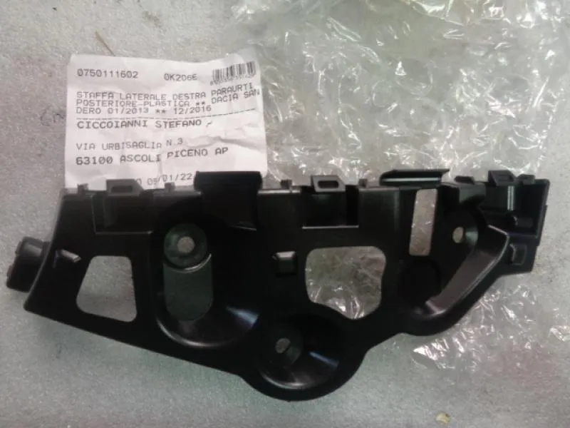 Staffa Paraurti Posteriore Destra Dacia Sandero 2013-2016