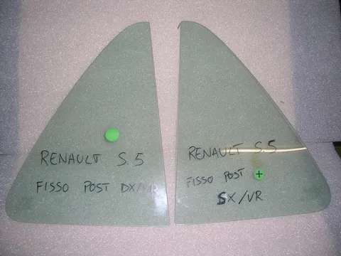 Vetro Fisso Porta Posteriore Destra E Sinistra Verde Renault Super 5 5 Porte
