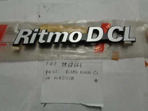Scritta Ritmo D-C-L Posteriore In Plastica Per Fiat Ritmo