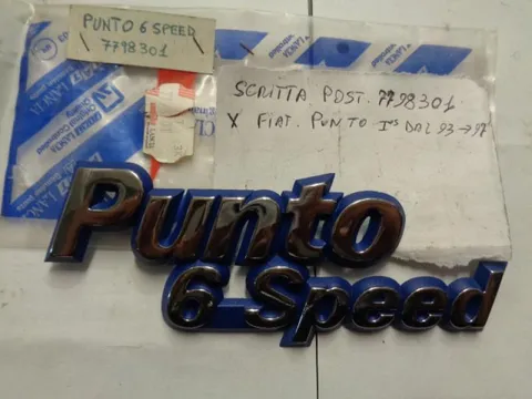 Sigla Posteriore Punto 6 Speed Per Fiat Punto 1993-1999