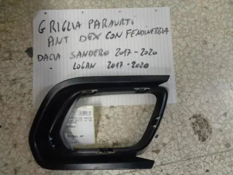 Griglia Paraurti Anteriore Destra Con Fendinebbia Dacia Sandero, Logan 2017-2020