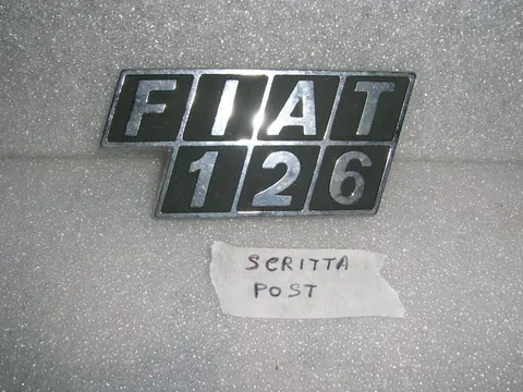 Scritta Posteriore Fiat 126
