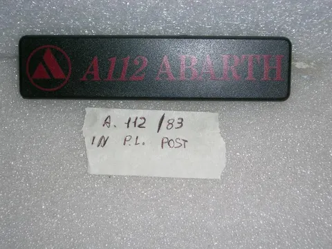 Scritta Post. Autobianchi A112 Abarth '83