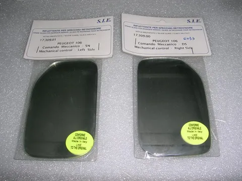 Vetrino Specchio Retrovisore Dx e Sx Peugeot 106