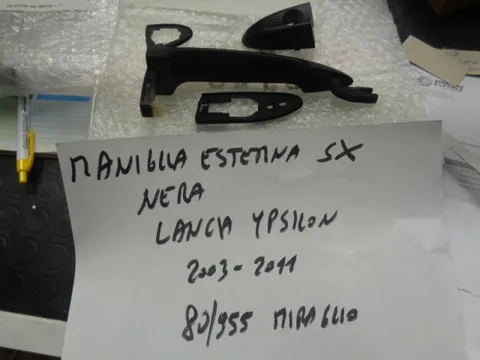 Maniglia Esterna Sinistra Nera Lancia Ypsilon 2003-2011