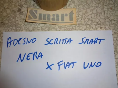 Adesivo Nero "Smart" Fiat Uno