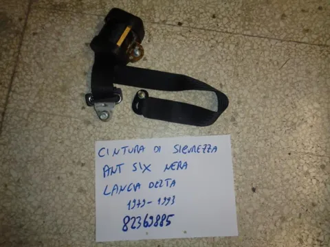 Cintura Di Sicurezza Anteriore Sinistra Nera lancia Delta 1979-1993