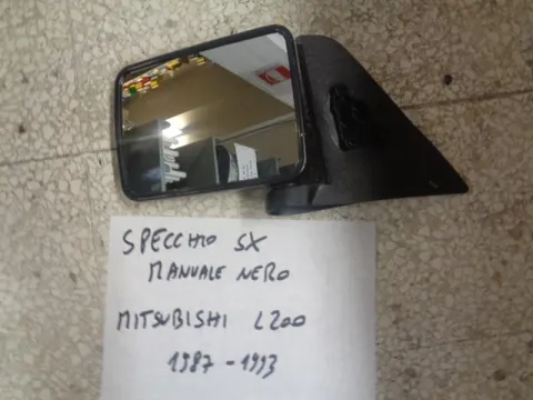 Specchio Retrovisore Sinistro Manuale Nero Mitsubishi L200 1987-1993