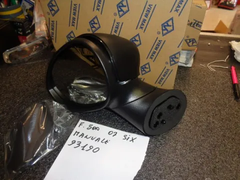 Specchio Esterno Sinistro Regolazione Manuale Calotta Nera Fiat 500 2007-2020