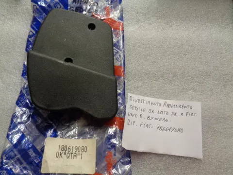 Rivestimento Sedile Sinistro Lato Sinistro per Fiat Uno R.89 Nero