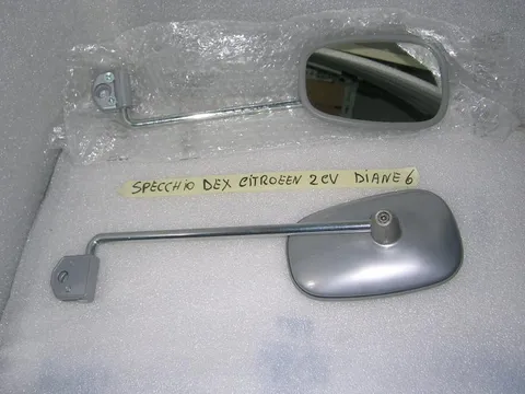 Specchietto Retrovisore Dx  Satinato Citroen  2CV/ Dyane 6