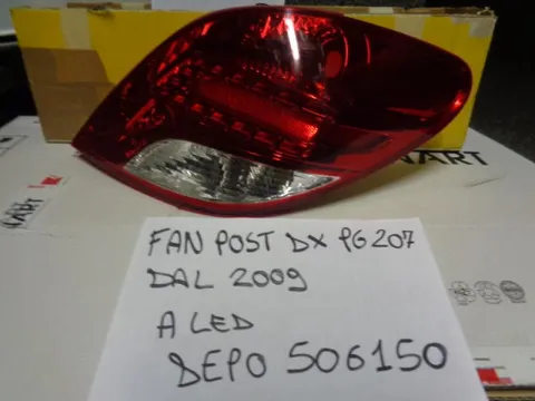 Fanale Posteriore Destro Peugeot 207 Dal 2009 A Led