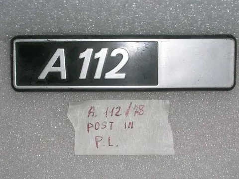 Scritta Post. Autobianchi A112 '78