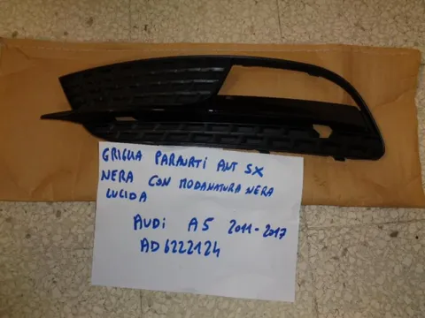 Griglia Paraurti Anteriore Sinistra Con Modanatura Nera Lucida Audi A5 2011-2017