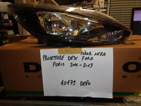 Proiettore Destro Parabola Nera Ford Focus Dal 2011 Al 2013