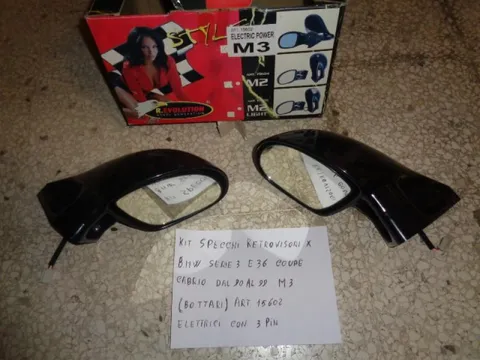 Kit Specchi Retrovisori Elettrici Bmw Serie 3 M3 E36 Coupè 1990-1999