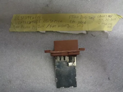 Resistenza Ventilatore Abitacolo Fiat Punto, Doblò,Stilo, Idea, Lancia Musa, Ypsilon
