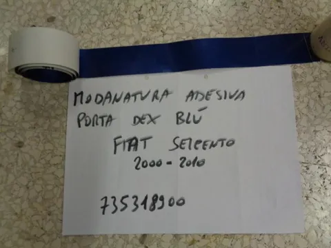 Modanatura Adesiva Blu Porta Destra Fiat Seicento 2000-2010