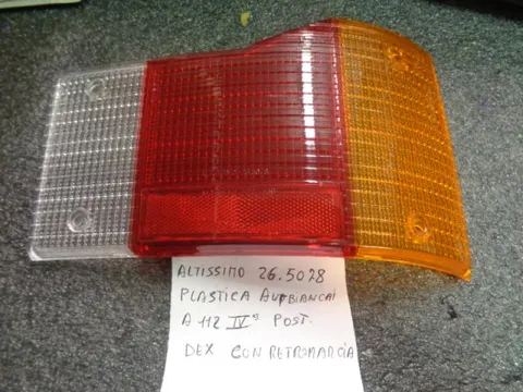 Plastica Fanalino Posteriore Destra Con Luce Retromarcia Autobianchi A112 4^ Serie