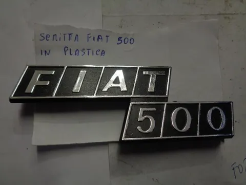 Scritta Fiat 500 In Plastica