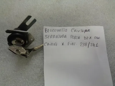Blocchetto Chiusura Serratura Porta Destra Con Chiave Per Fiat 238/241