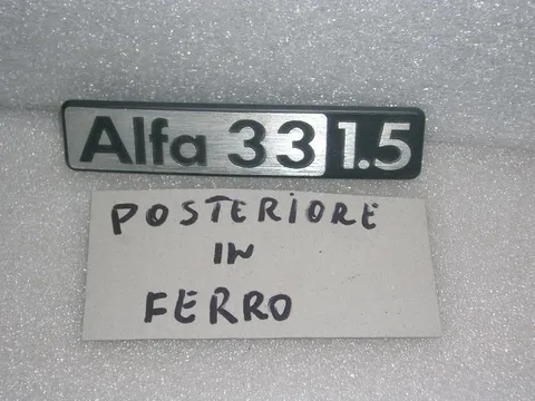Scritta Post. in Metallo Alfa Romeo 33 1.5