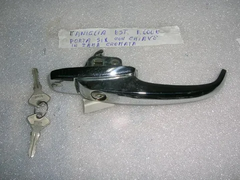 Maniglia Esterna Porta Sinistra Con Chiave  Cromata Fiat 600T
