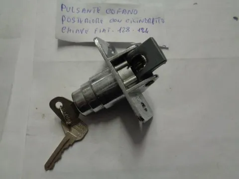 Pulsante Cofano Posteriore Con Cilindretto Con Chiave Per Fiat 128  - 124
