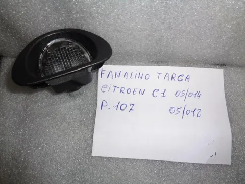 Fanalino Targa Citroen C1 2005-2014, Peugeot 107 2005-2012