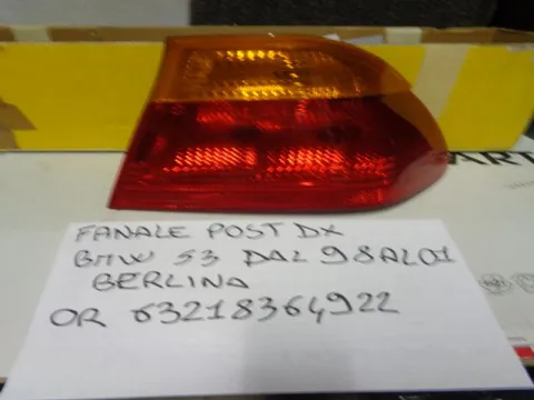 Fanale Posteriore Destro Bmw Serie 3 Dal 1998 Al 2001 Berlina