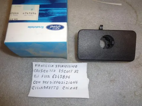 Maniglia Sportellino Portaoggetti Con Foro Cilindretto Ford Escort 1990-1995