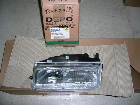 Proiettore Sinistro Doppia Parabola Assetto Elettrico Seat Toledo 1991-1995