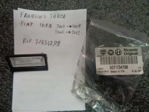 Fanalino Targa Fiat Idea 2003-2012