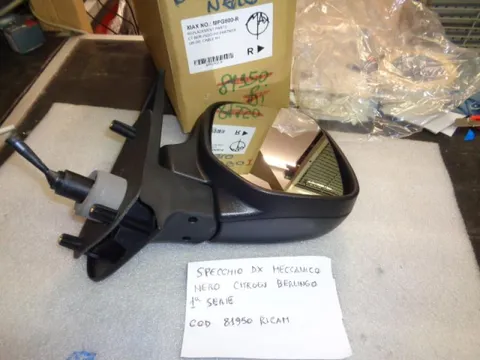 Specchio Retrovisore Destro Meccanico Nero Citroen Berlingo 1a Serie