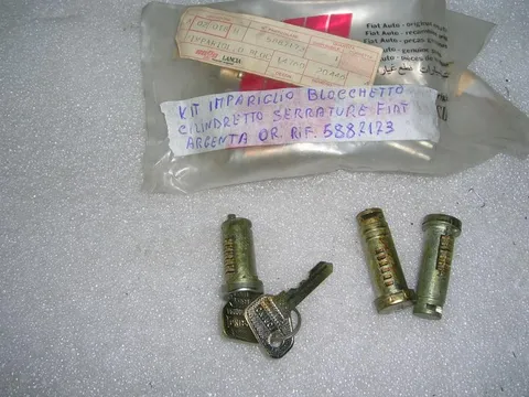 Kit Impariglio Blocchetto Cilindretto Serratura Fiat Argente