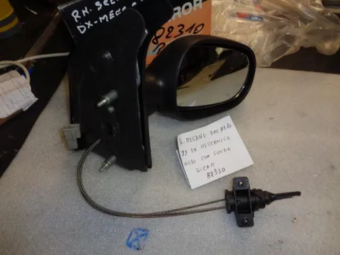 Specchio Retrovisore Esterno Destro Nero Regolazione meccanica Con Sonda Temperatura Renault Scenic 1996-1999