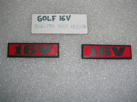 Scritta Posteriore Adesiva '' Golf 16V''
