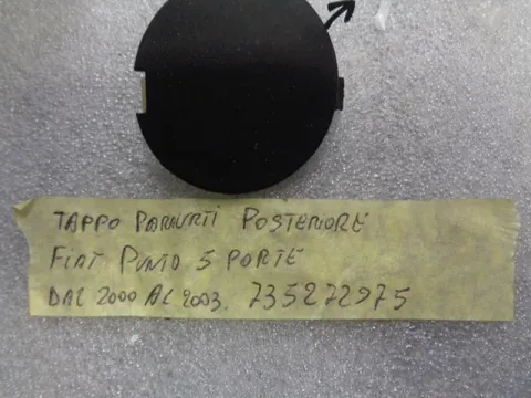 Tappo Paraurti Posteriore Nero Fiat Punto 1999-2003 5 Porte
