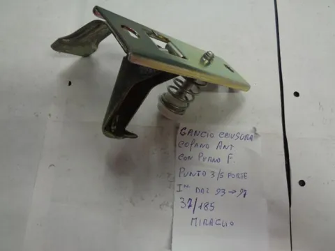 Gancio Chiusura Cofano Anteriore Con Perno Fiat Punto Prima Serie 3 E 5 Porte 1994-1999