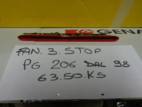 Fanalino Terzo Stop Peugeot 206 Dal 1998