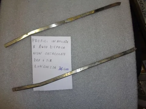 Profili In Acciaio Per Auto D'Epoca (Lunghezza 36cm)
