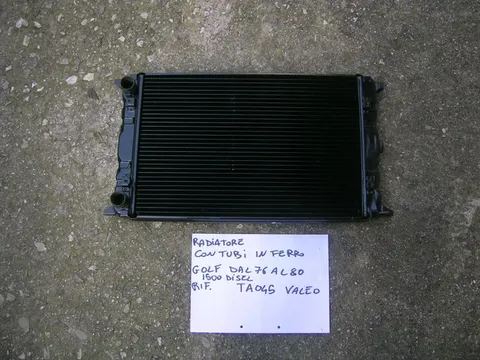 Radiatore Con Tubi In Ferro Volkswagen Golf Dal 76 Al 80 1500 Disel
