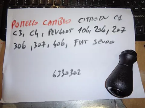 Pomello Cambio Citroen C1,C3,C4 - Peugeot 106,206,207,306,307,406 - Fiat Scudo