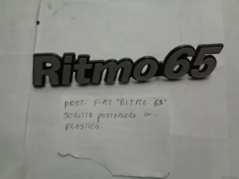 Scritta Posteriore Ritmo-65  In Plastica Per Fiat Ritmo