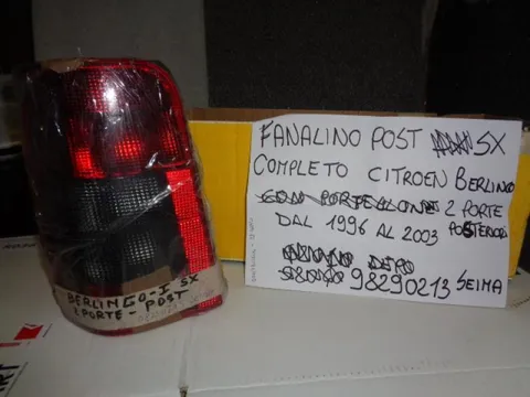 Fanalino Posteriore Sinistro Completo Citroen Berlingo 2 Porte Posteriori Dal 1996 Al 2003